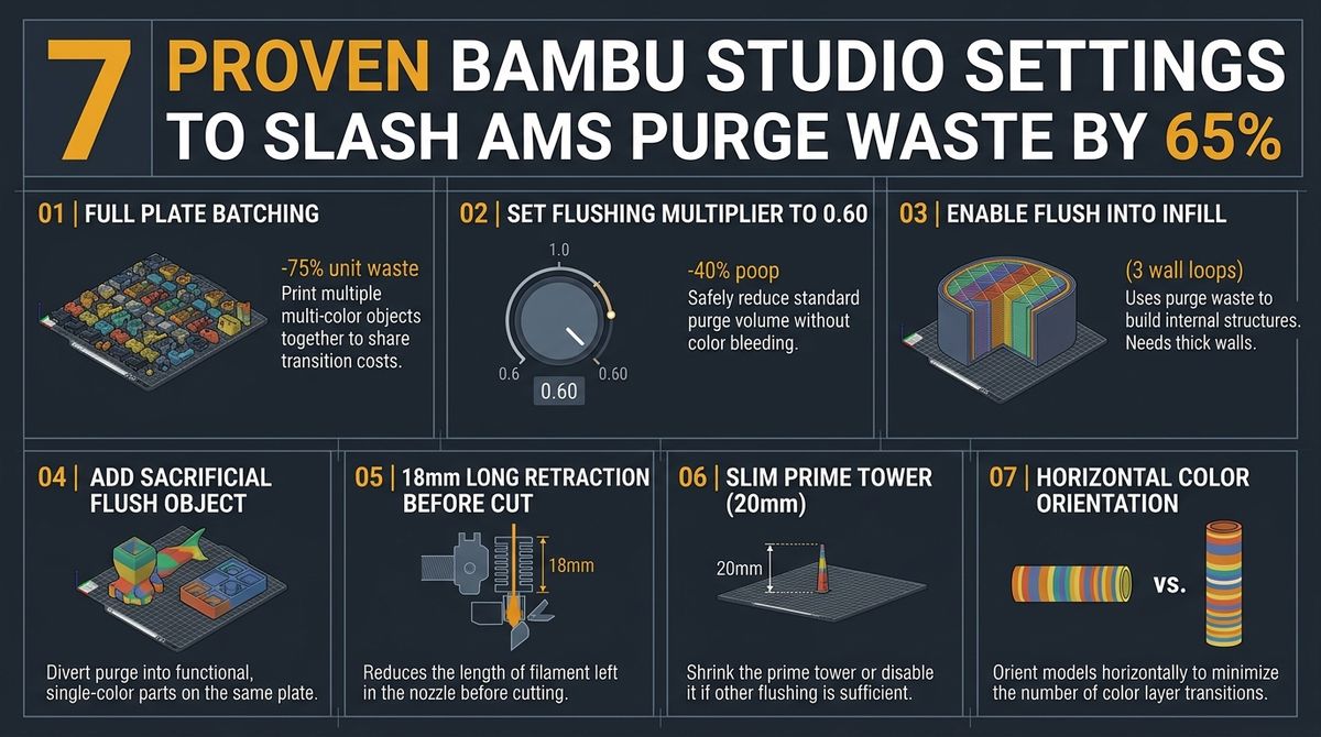 7 Slicer Optimization Techniques to Reduce AMS Flushing Waste